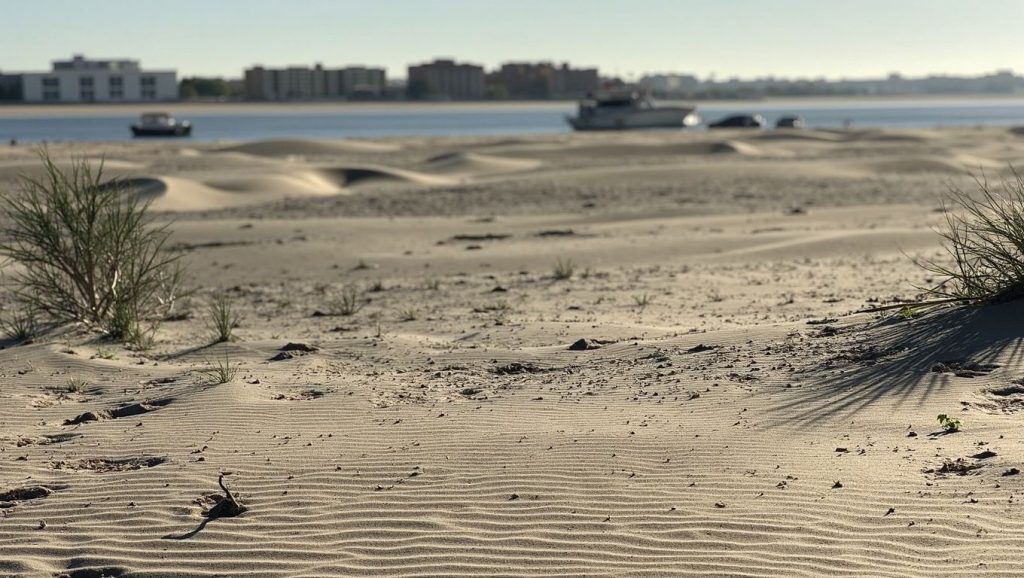 Panorámica de Playa de Malandar con cielo despejado, Almonte