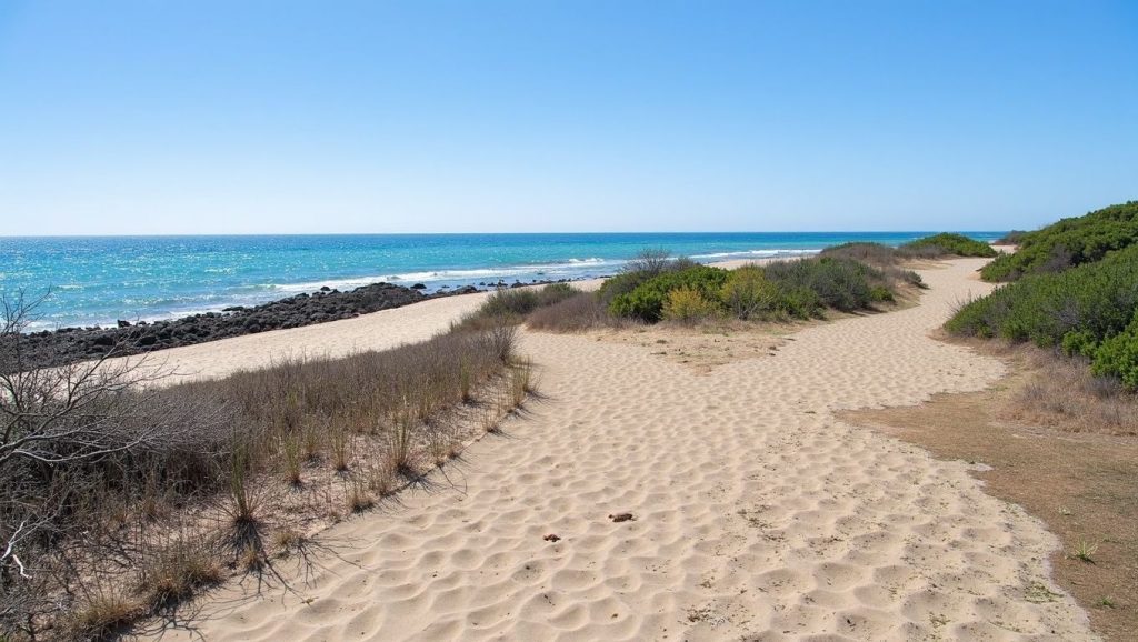 Amplia vista de Playa de Mangueta, Vejer de la Frontera, Cádiz