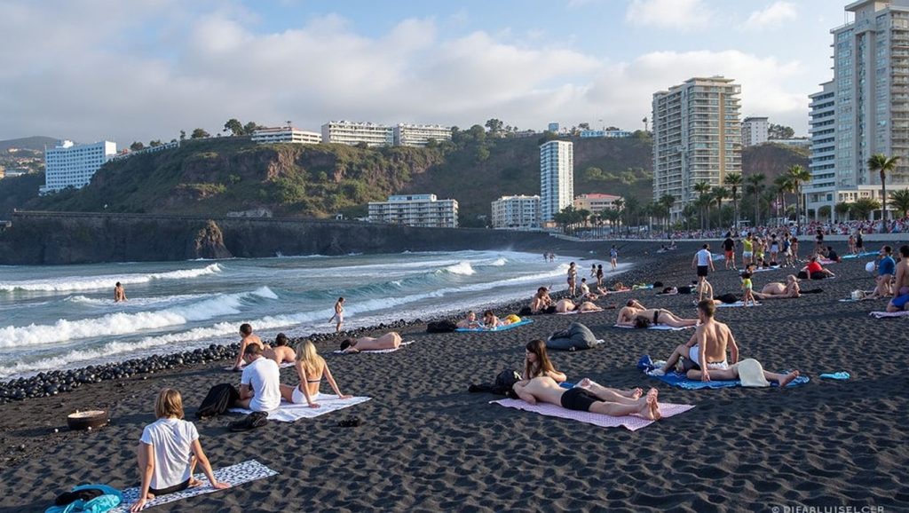 Arena volcánica de Playa de Martínez-Alonso, Santa Úrsula (Tenerife)