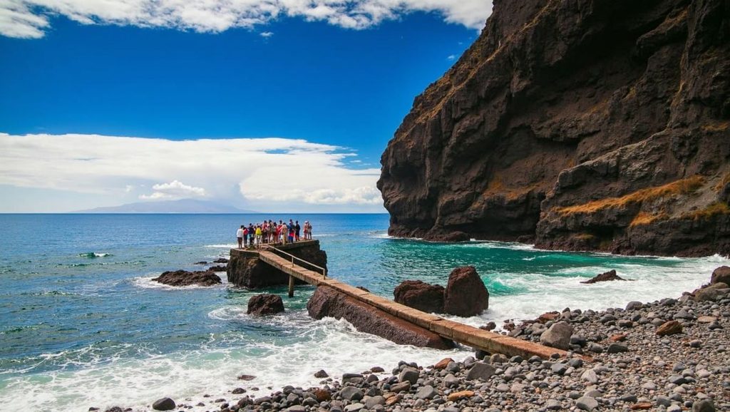 Entorno natural de Playa de Masca en Tenerife