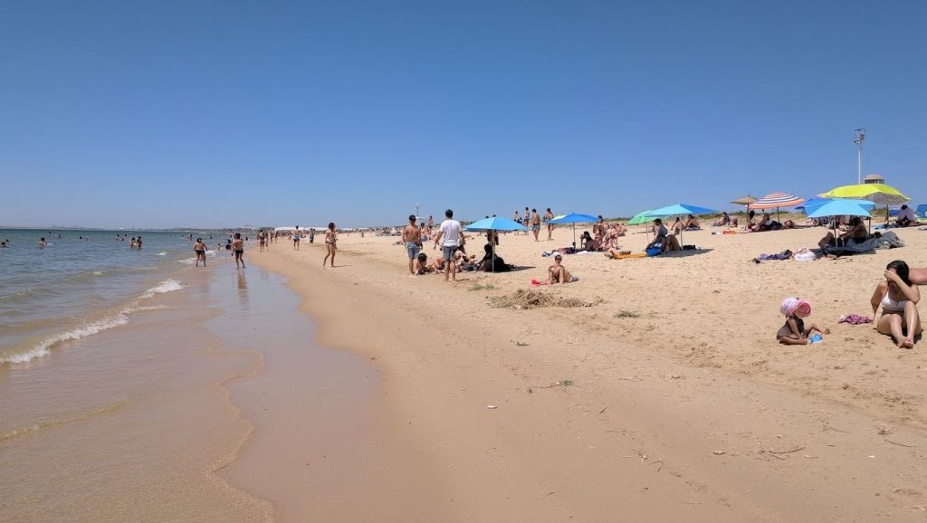 Horizonte desde Playa de Mazagón (tramo urbano), Palos de la Frontera, Huelva