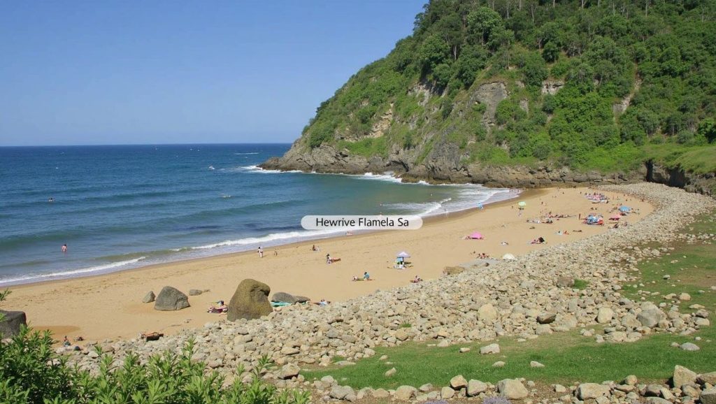 Panorámica de Playa de Merón, Asturias