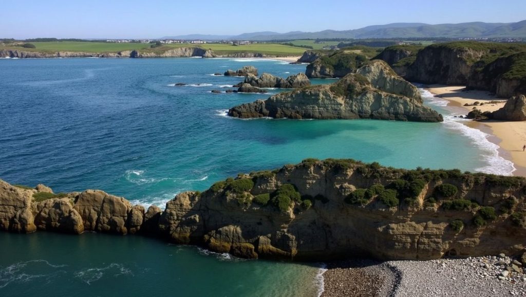 Acantilados y costa de Playa de Mexota, Asturias (Asturias)
