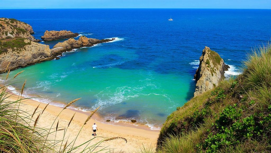 Entorno natural de Playa de Mexota en Asturias