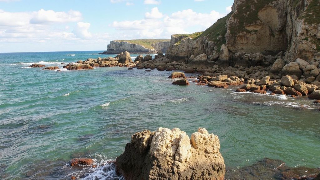 Aguas de Playa de Moniello en Asturias (Asturias)