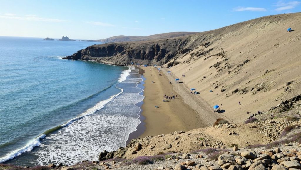 Panorámica de Playa de Montaña Arena, Gran Canaria
