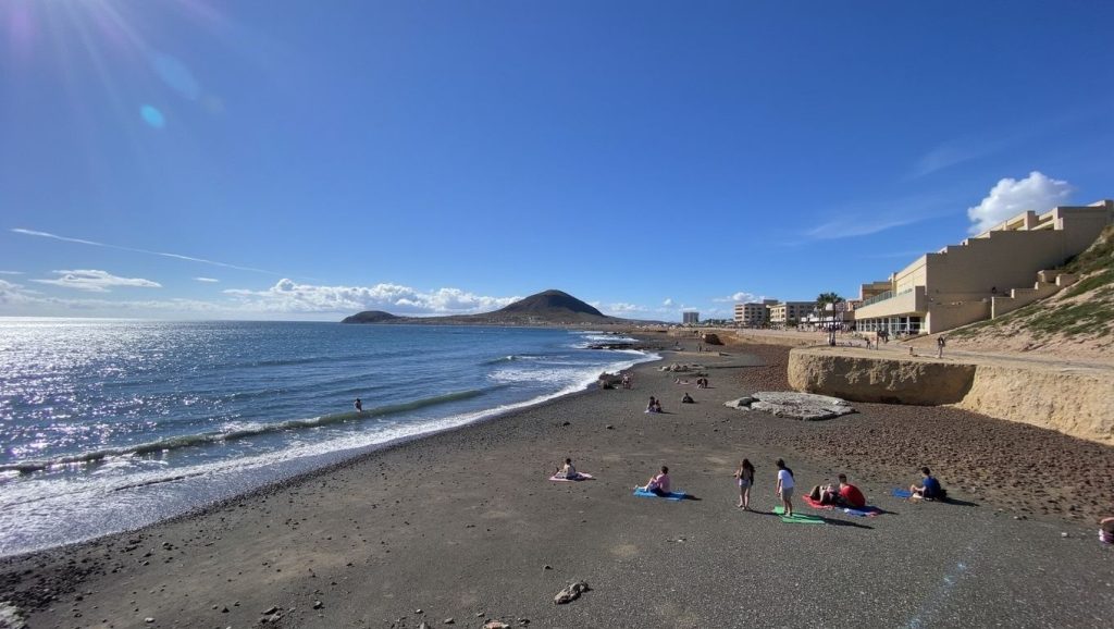 Arena volcánica de Playa de Montaña Roja, Alajeró (Tenerife)