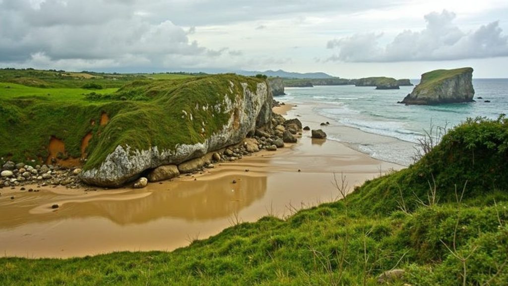 Entorno natural de Playa de Moracey en Asturias