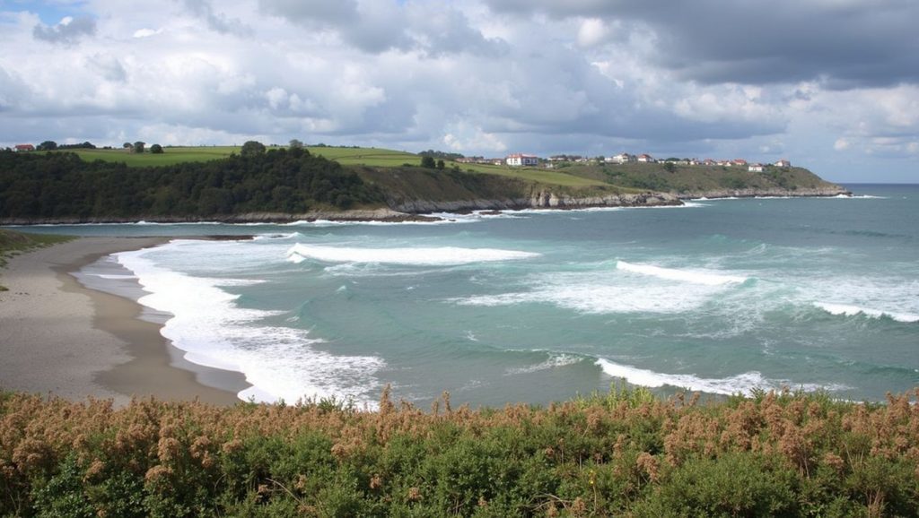 Panorámica de Playa de Navia, Asturias