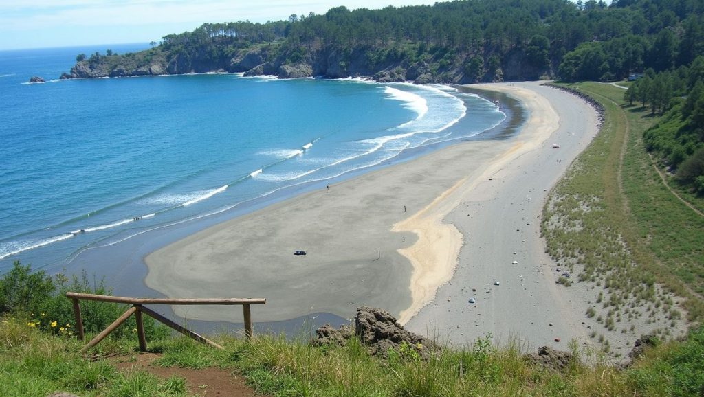 Entorno natural de Playa de Navia en Asturias