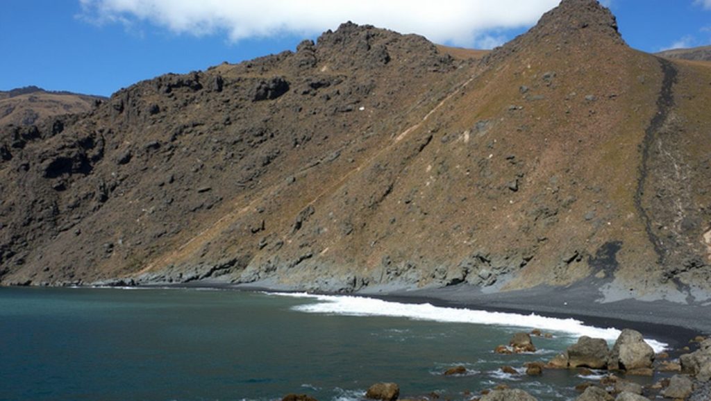 Playa de Negrín en Vallehermoso (La Gomera)