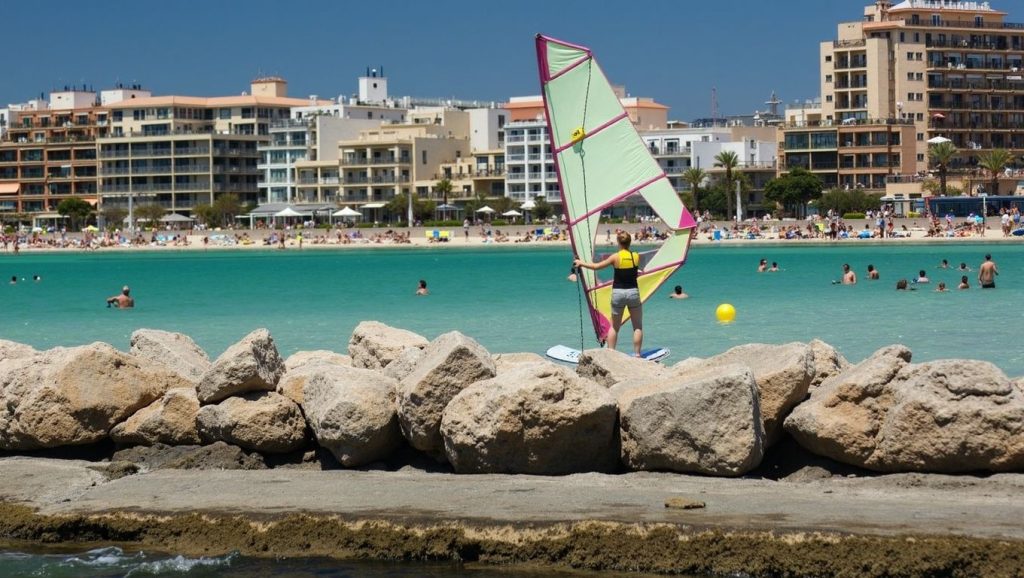 Playa Palma en Palma, Mallorca