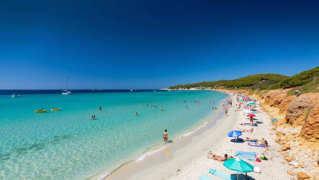 Detalle del agua en Playa de Palma, Palma, Mallorca