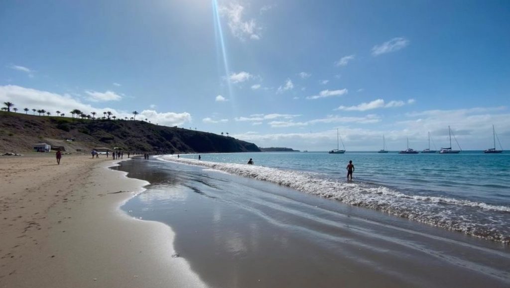 Playa de Pasito Blanco en San Bartolomé de Tirajana (Maspalomas) (Gran Canaria)