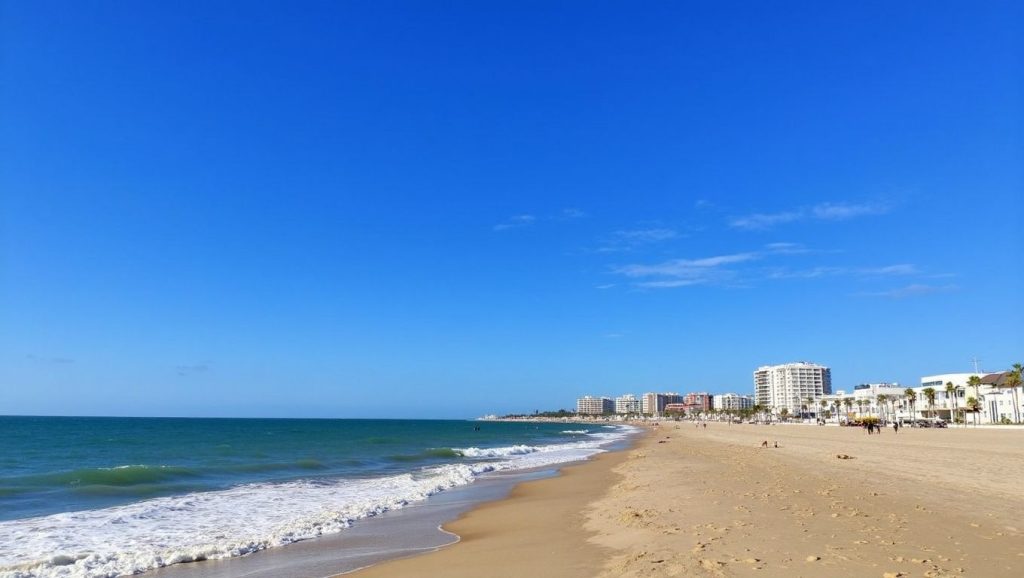 Vista del entorno de Peginas, Rota, Cádiz