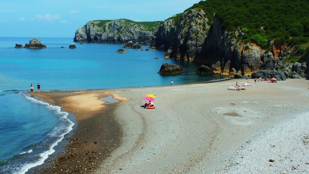 playa de Pendueles o Castiellu en Asturias (Asturias)
