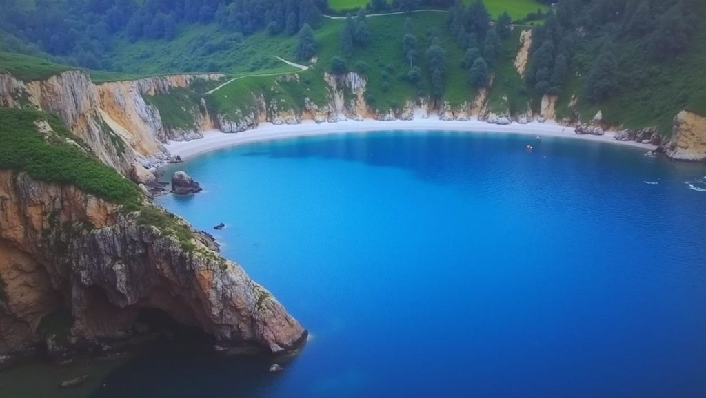 Entorno natural de Playa de Permenande en Asturias