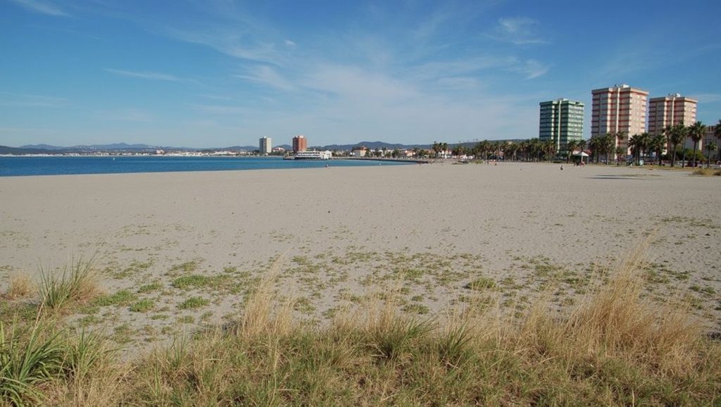 Playa de Playa de Poniente, La Línea de la Concepción, costa de Cádiz