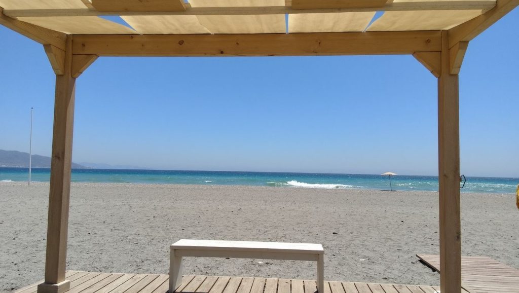 Línea de costa en Playa de Poniente de Motril, Motril