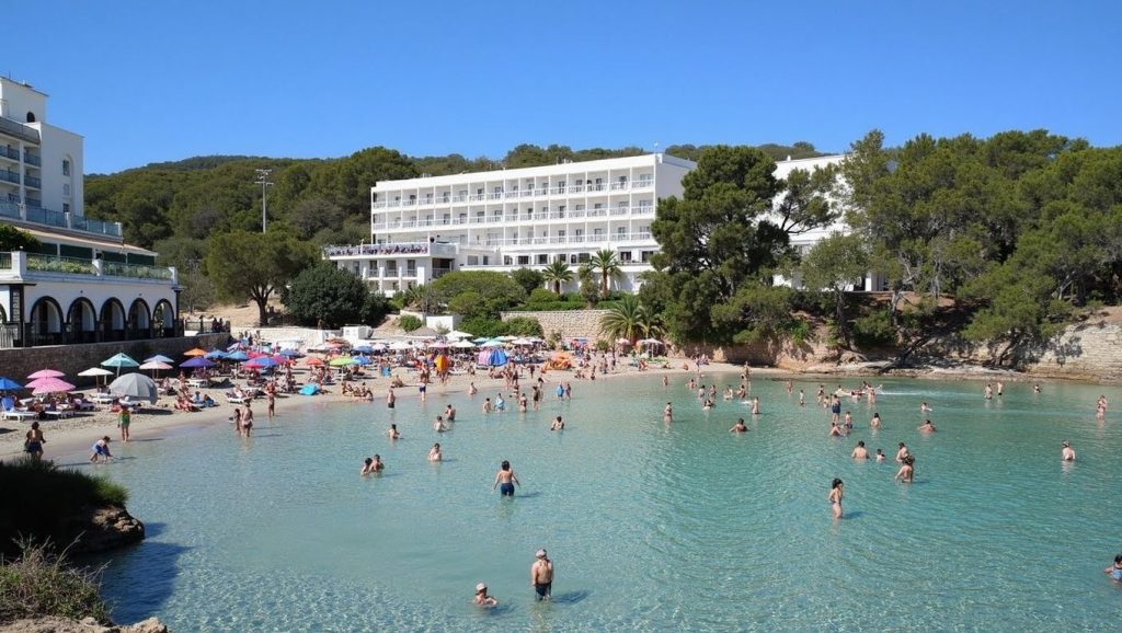 Vista general de Playa de Portinatx, Sant Joan de Labritja