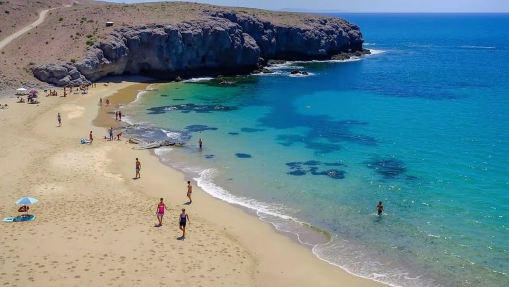 Arena de Playa de Puerto Muelas, Yaiza (Lanzarote)