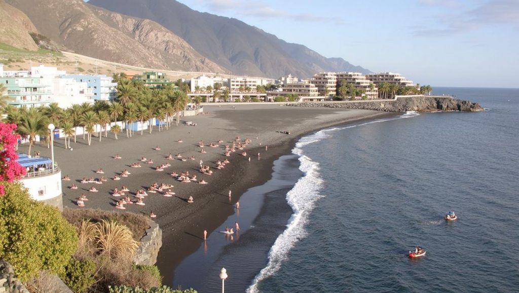 Arena volcánica de Playa de Puerto Naos, Tazacorte (La Palma)