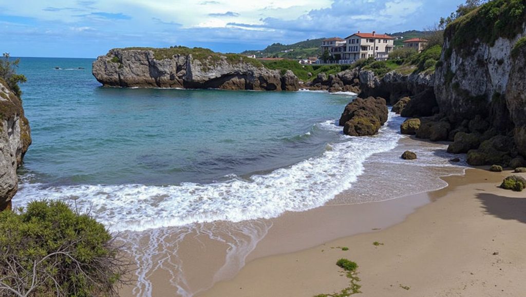 Panorámica de Playa de Puertochico, Asturias