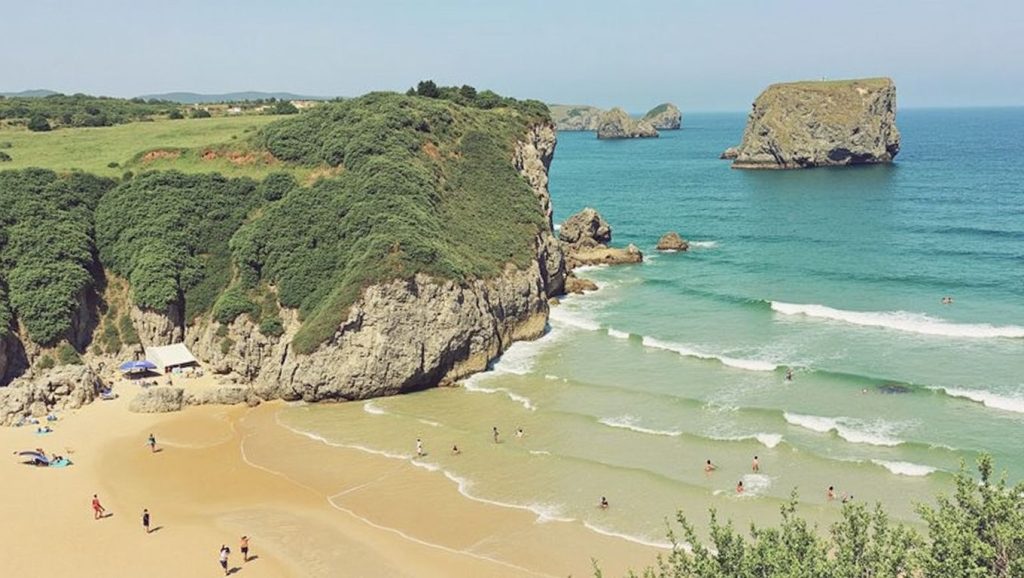 Playa de Pumarín en Asturias (Asturias)