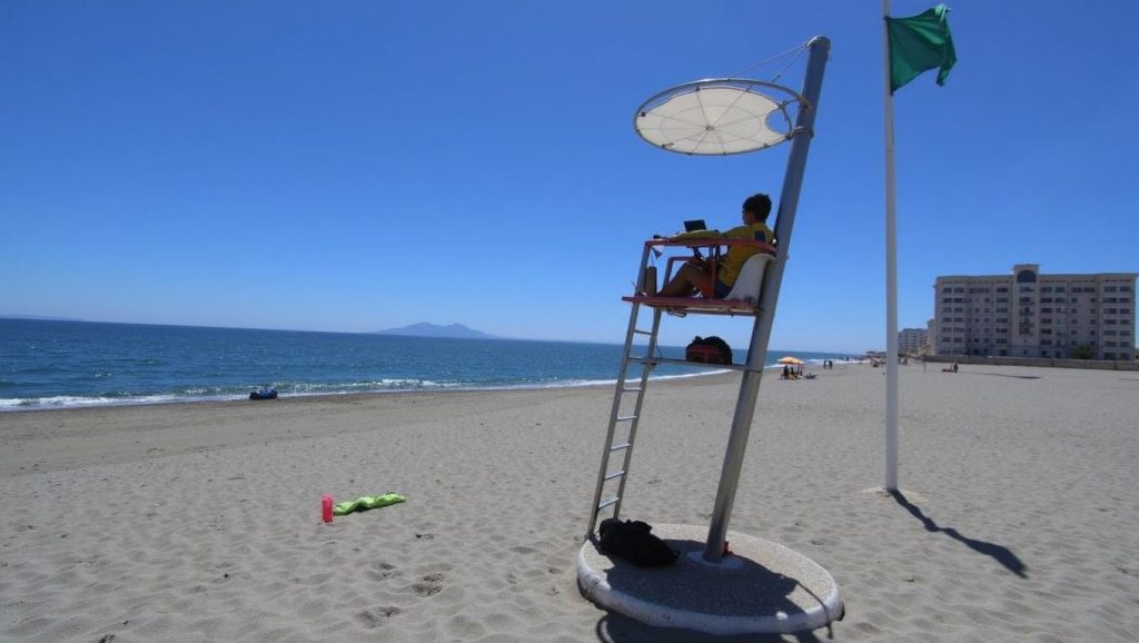 Horizonte desde Playa de Sacaba, Málaga, Málaga