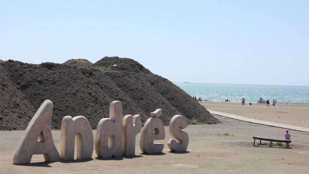 Acceso a Playa de San Andrés desde el aparcamiento, Málaga