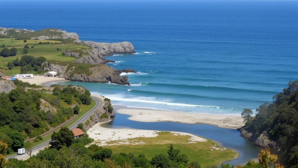 Entorno natural de Playa de San Antolín de Bedón en Asturias