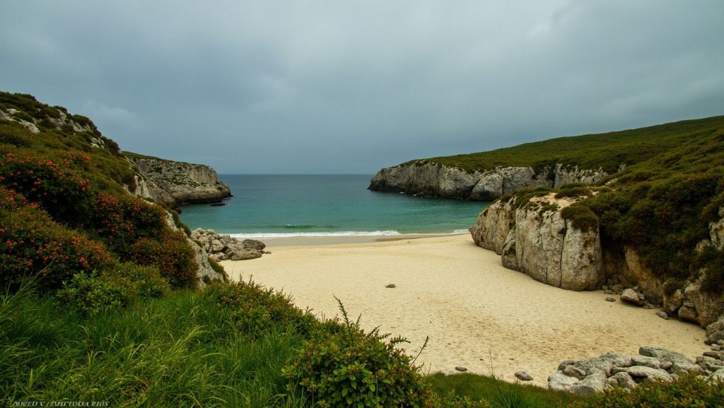 Panorámica de Playa de San Antonio del Mar, Asturias