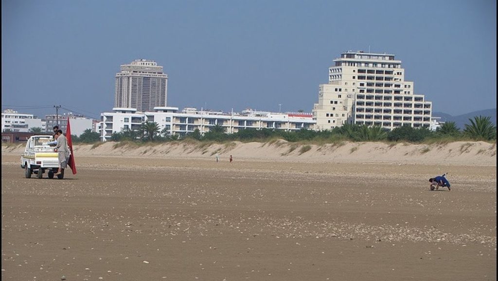 Amplia vista de Playa de San Bruno, Ayamonte, Huelva