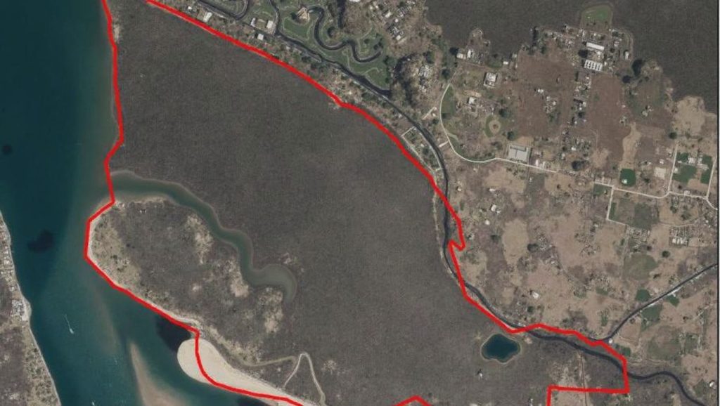 Panorámica de Playa de San Bruno con cielo despejado, Ayamonte