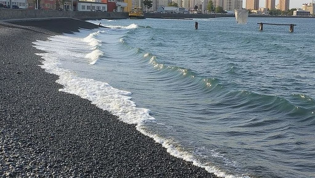 Arena volcánica de Playa de San Cristóbal, Las Palmas de Gran Canaria (Gran Canaria)