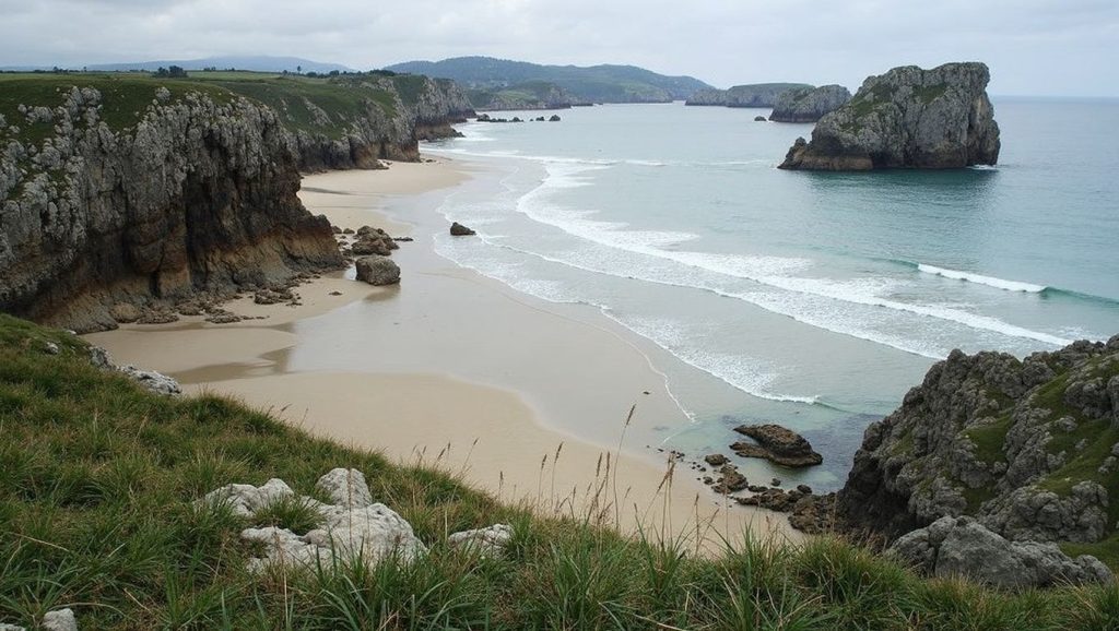 Panorámica de Playa de San Martín, Asturias