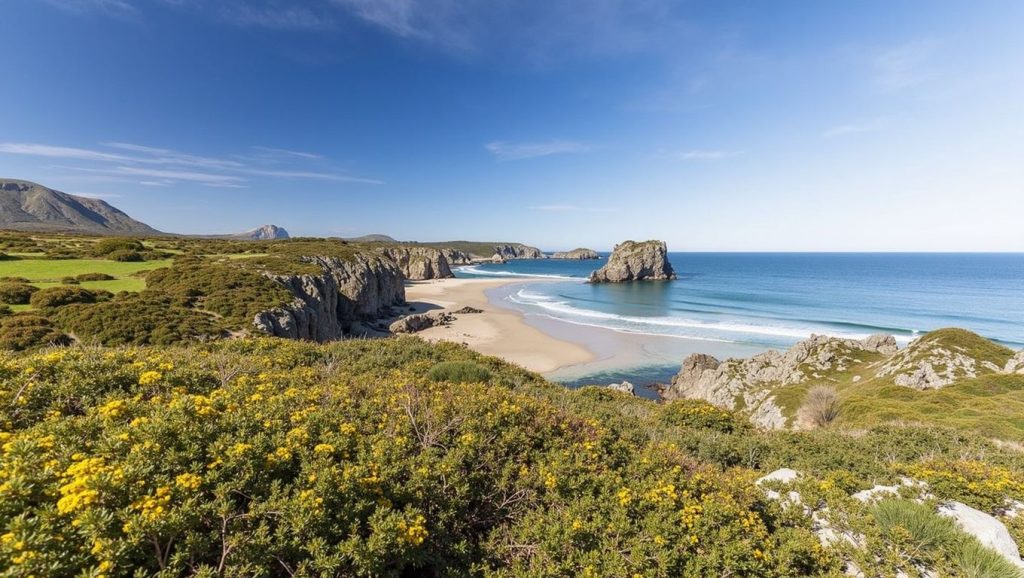 Olas y surf en Playa de San Martín, Llanes (Asturias)