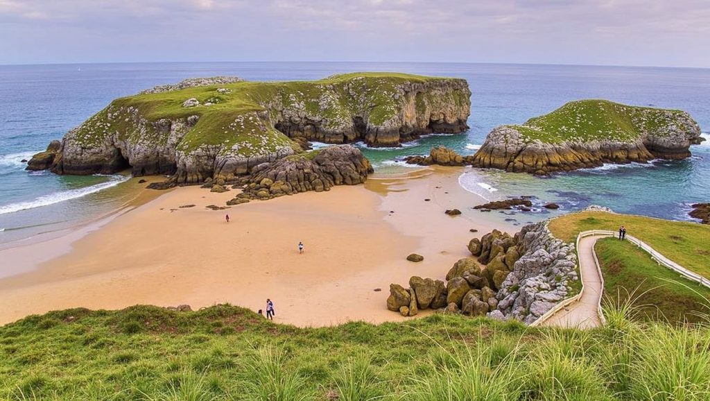 Aguas de Playa de San Martín en Llanes (Asturias)