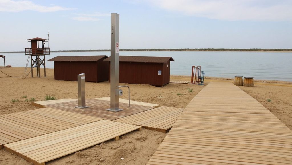 Vista del litoral en Playa de San Miguel, Cartaya