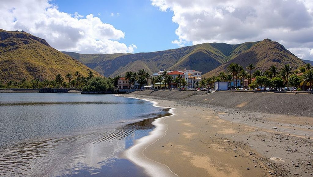 Panorámica de Playa de San Sebastián, La Gomera