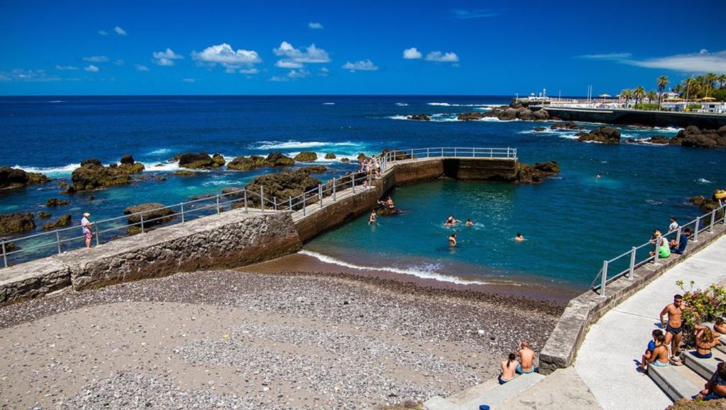 Aguas de Playa de San Telmo en Puerto de la Cruz (Tenerife)