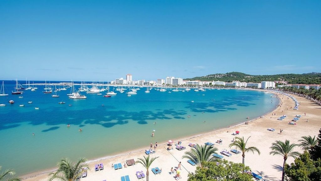 Textura de arena en Sant Antoni, Sant Antoni de Portmany, Ibiza