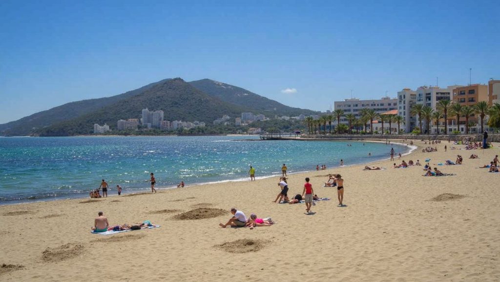 Arena fina en Santa Eulàlia, Santa Eulàlia des Riu, Ibiza