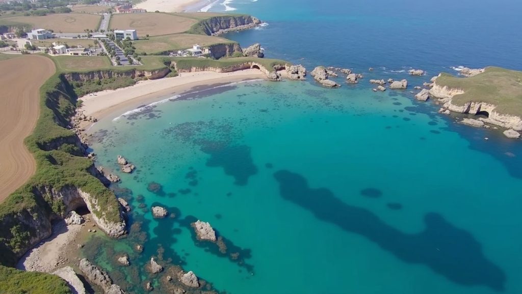 Panorámica de Playa de Santa Gadea, Asturias