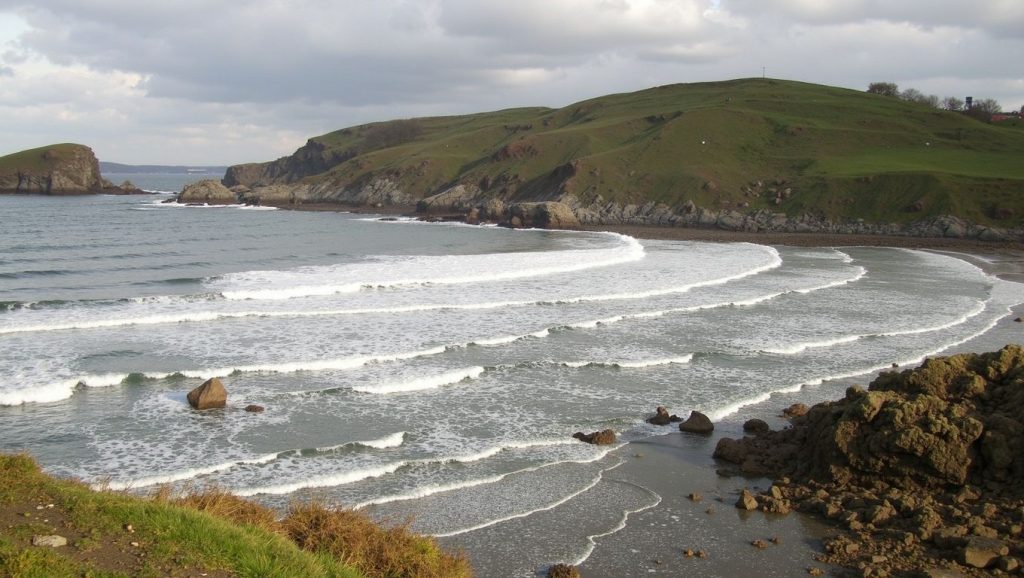 Panorámica de Playa de Santa María del Mar, Asturias