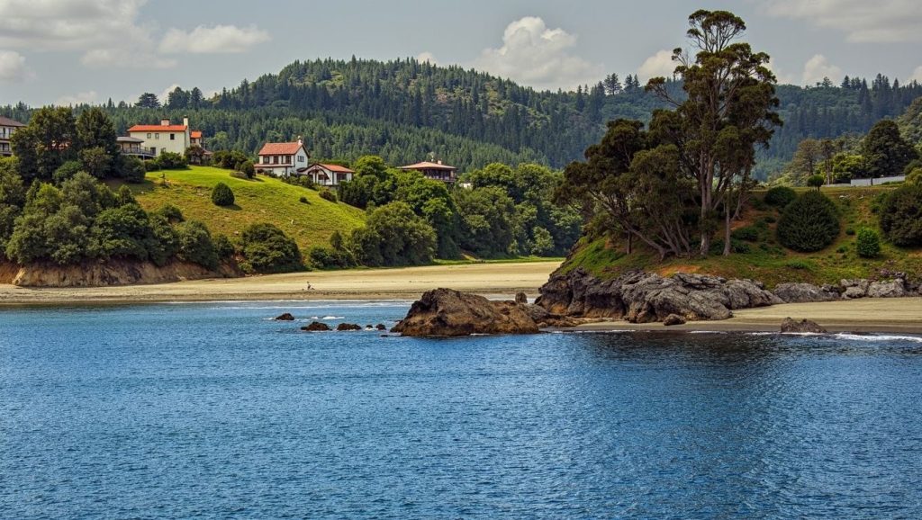 Aguas de Playa de Santa María del Mar en Asturias (Asturias)