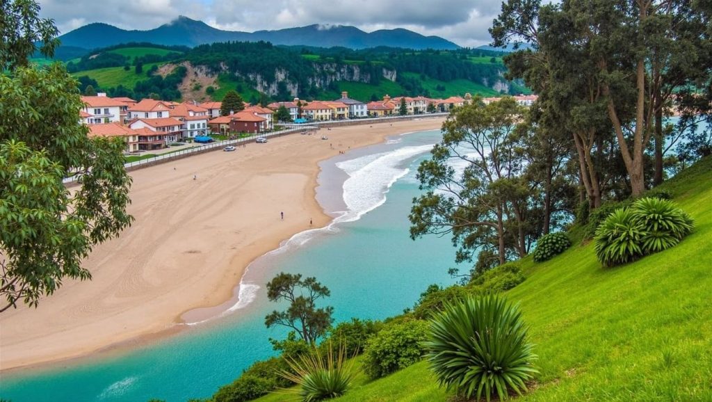 Ría y costa de Playa de Santa Marina en Asturias, Asturias