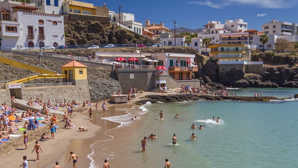 Panorámica de Playa de Sardina, Gran Canaria