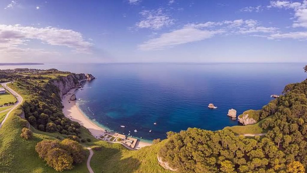 Panorámica de Playa de Serín, Asturias