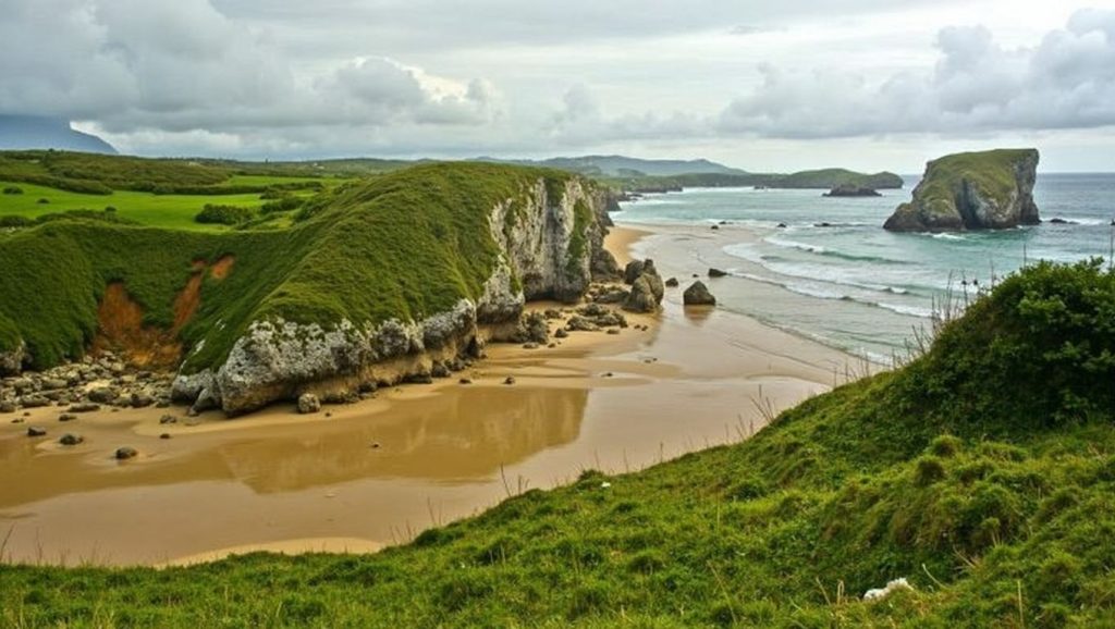 Panorámica de Playa de Sienra, Asturias